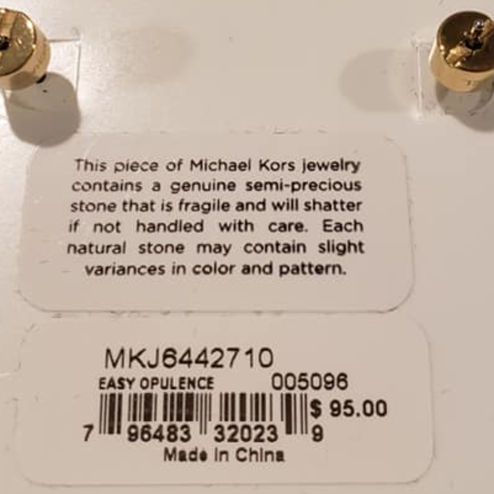 Michael Kors Gold Toned Earring Set - Picture 3 of 4
